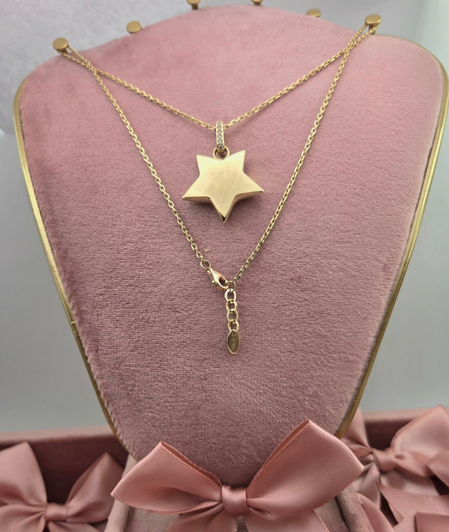Zirconia Star Pendant Chain