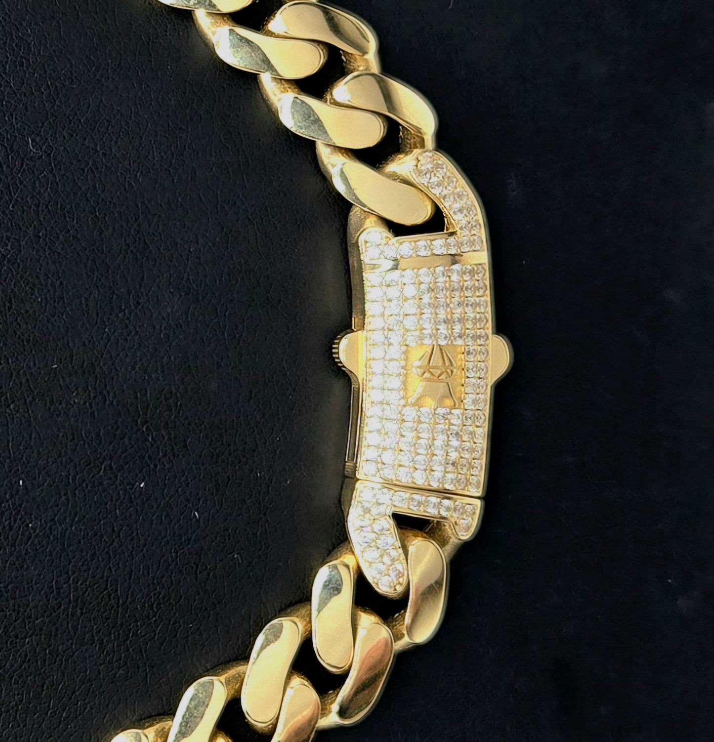 Monaco Chain with Zirconia Crown Clasp