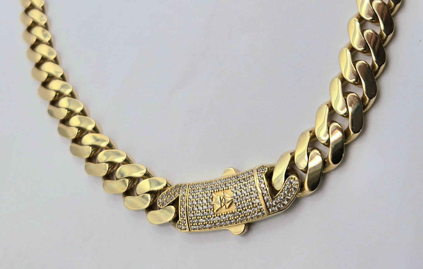 Monaco Chain with Zirconia Crown Clasp