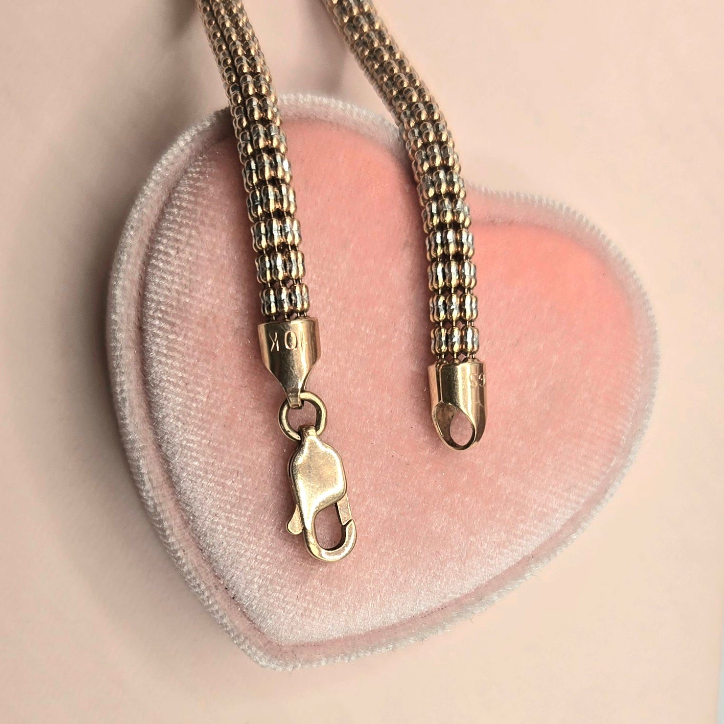 Pink and White Cord Chain