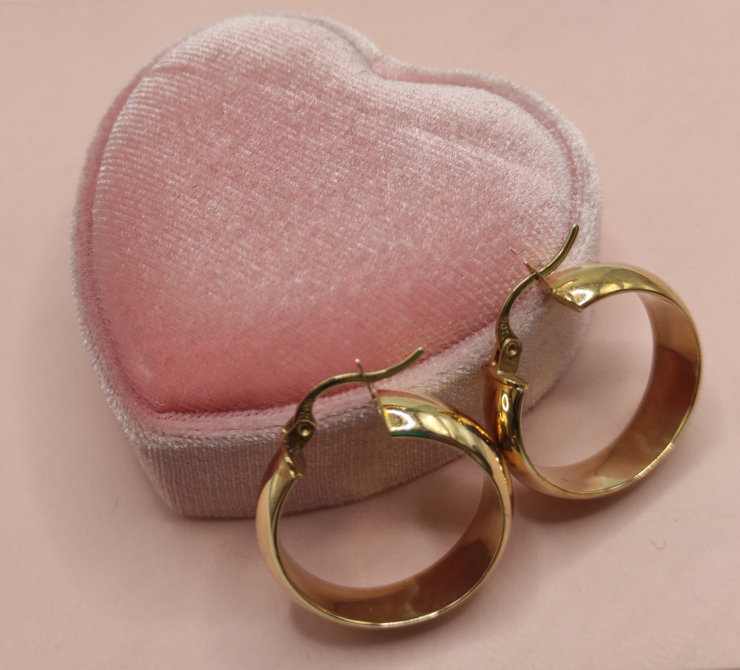 Small Flat Wide Hoops