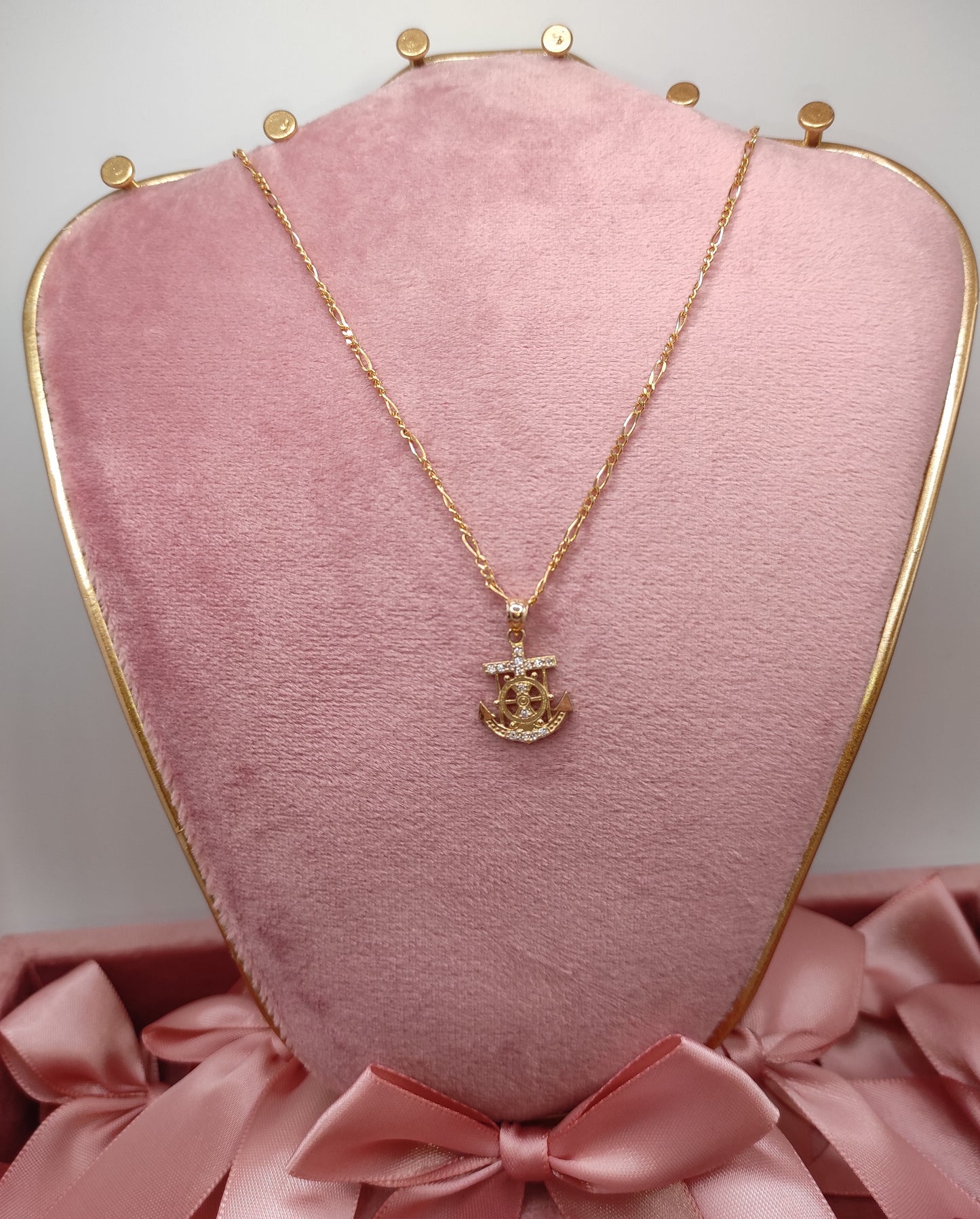 Three in One chain with Anchor Pendant