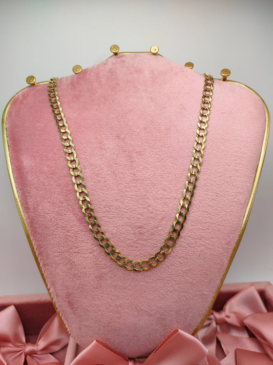 Wide Link Shiny Cut Chain
